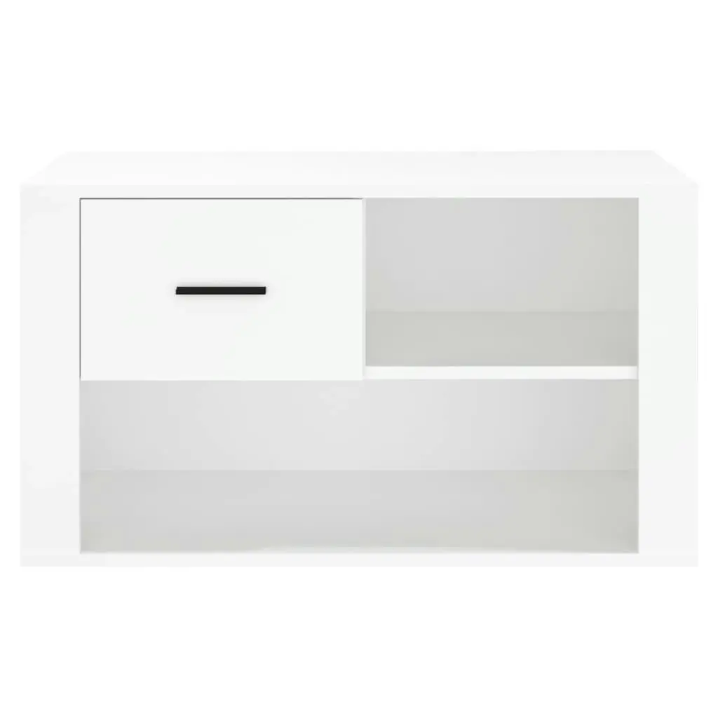 Shoe Cabinet White 80x35x45 cm Engineered Wood 816752