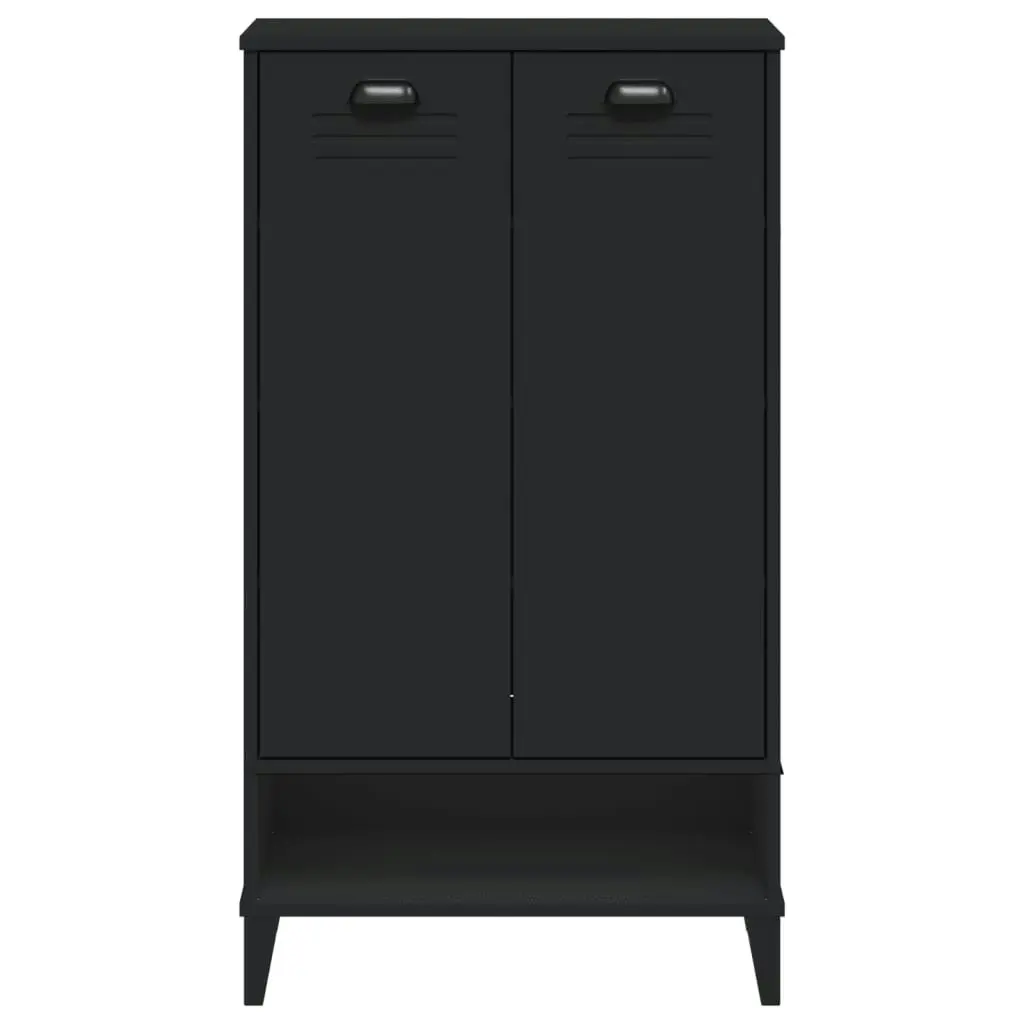 Shoe Cabinet VIKEN Black Engineered Wood 374924