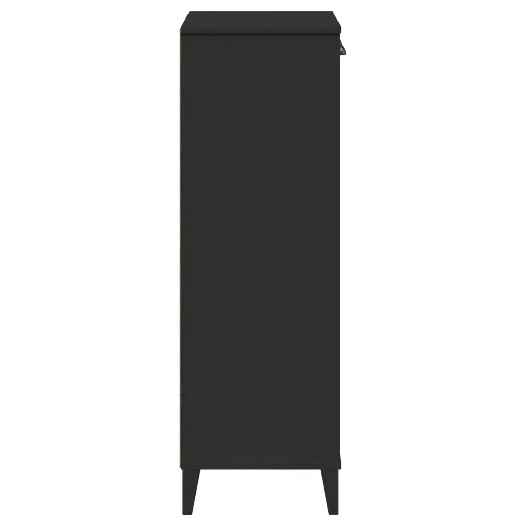 Shoe Cabinet VIKEN Black Engineered Wood 374924