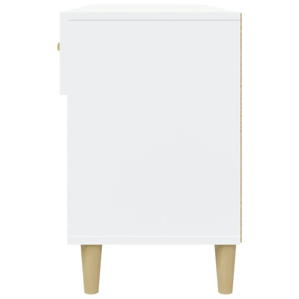 Shoe Cabinet White 102x35x55 cm Engineered Wood 812816