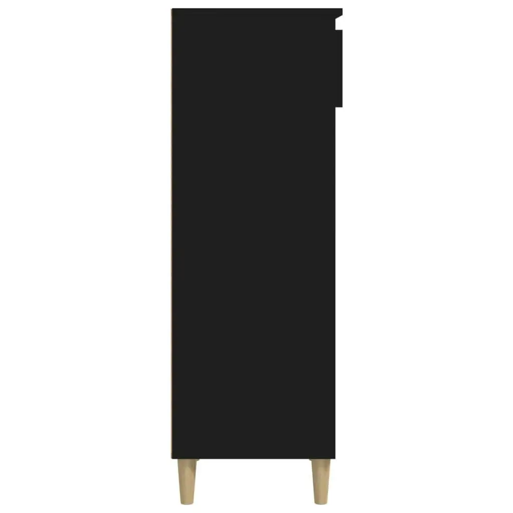 Shoe Cabinet Black 40x36x105 cm Engineered Wood 819773