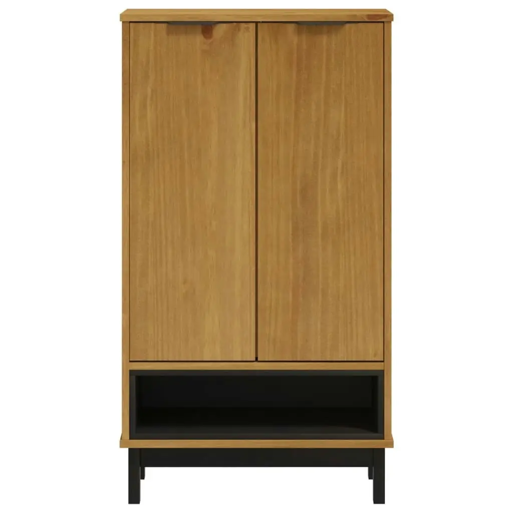 Shoe Cabinet FLAM 59.5x35x107 cm Solid Wood Pine 357818