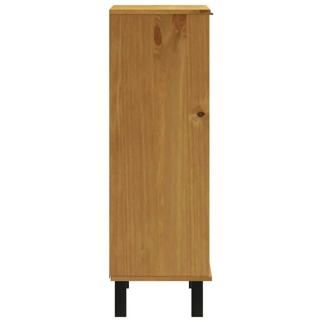 Shoe Cabinet FLAM 59.5x35x107 cm Solid Wood Pine 357818