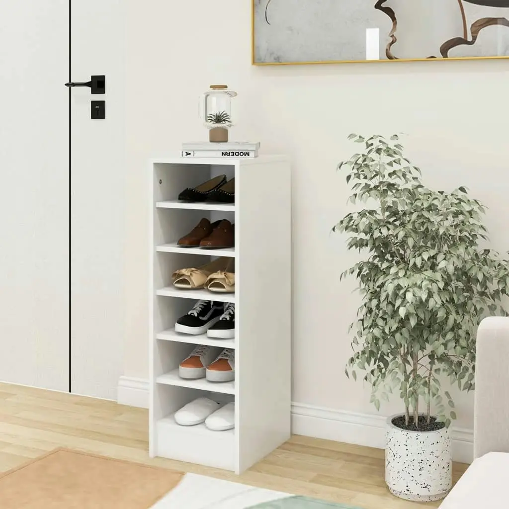 Shoe Cabinet White 31.5x35x90 cm Engineered Wood 808999