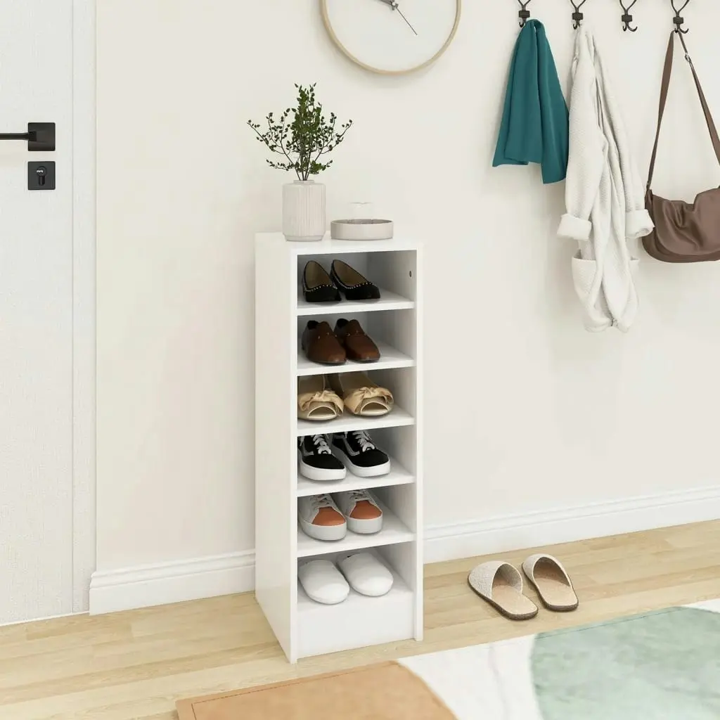 Shoe Cabinet White 31.5x35x90 cm Engineered Wood 808999