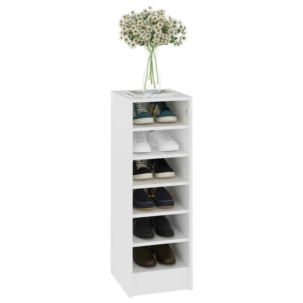 Shoe Cabinet White 31.5x35x90 cm Engineered Wood 808999