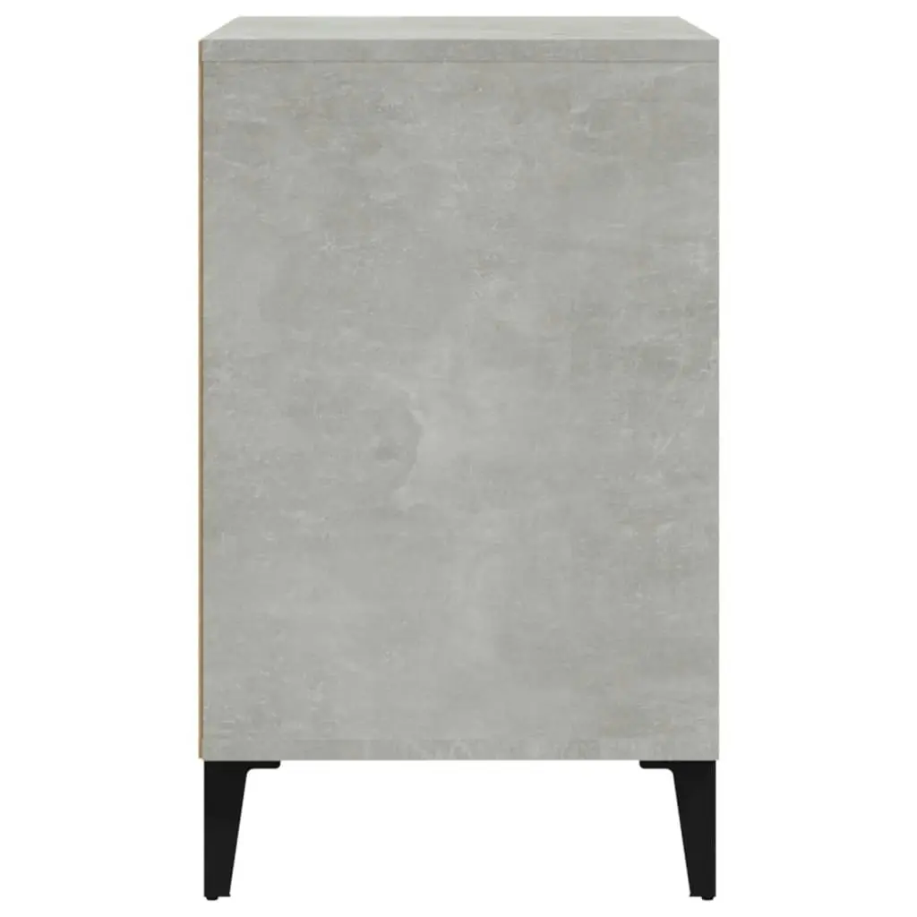 Shoe Cabinet Concrete Grey 102x36x60 cm Engineered Wood 819736