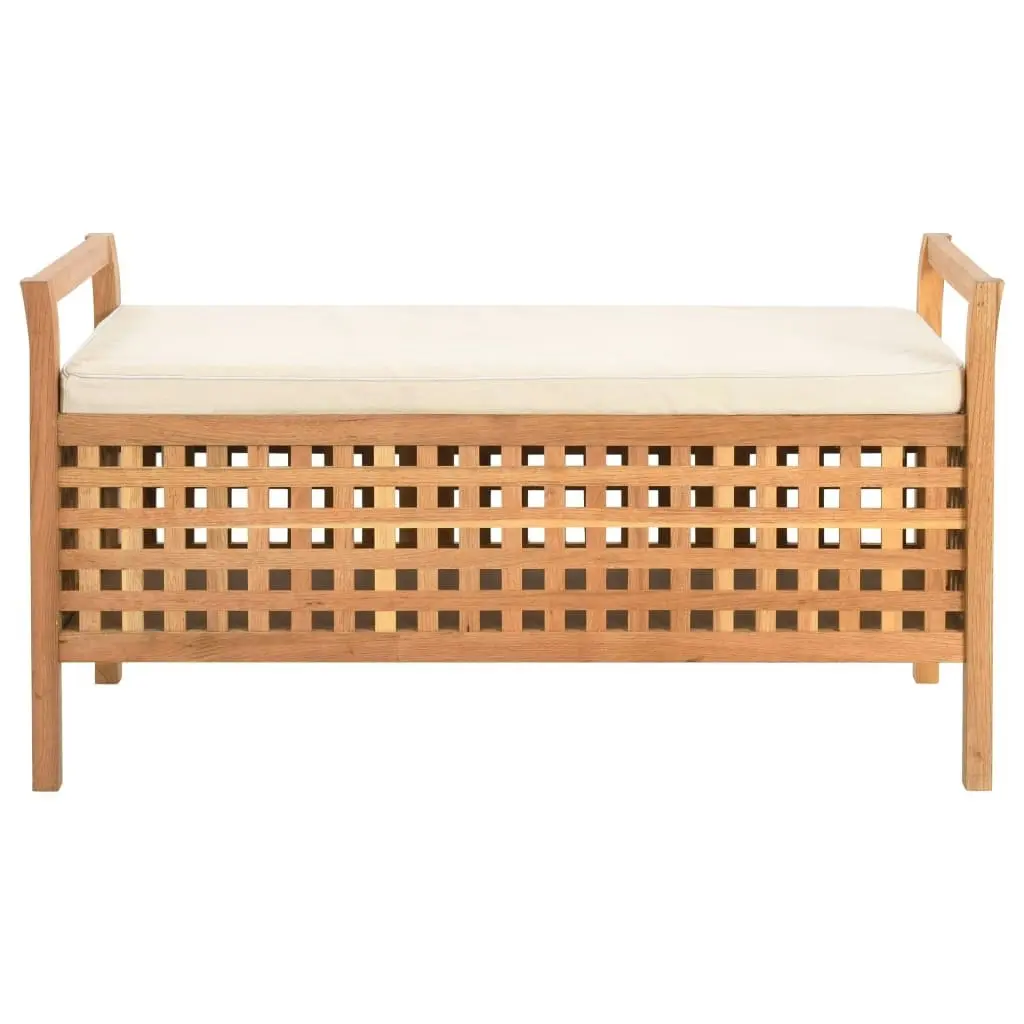 Storage Bench 93x49x49 cm Solid Walnut Wood 247608