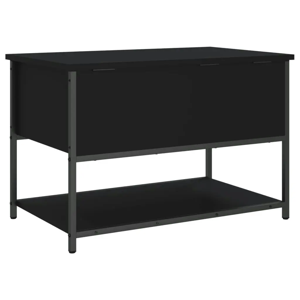 Storage Bench Black 70x42.5x47 cm Engineered Wood 839018