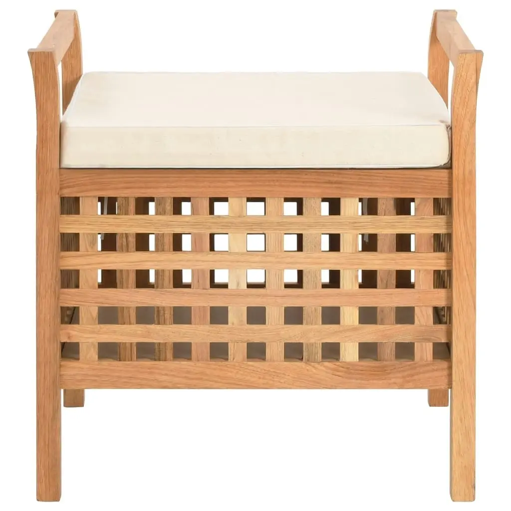 Storage Bench 49x48x49 cm Solid Walnut Wood 247609