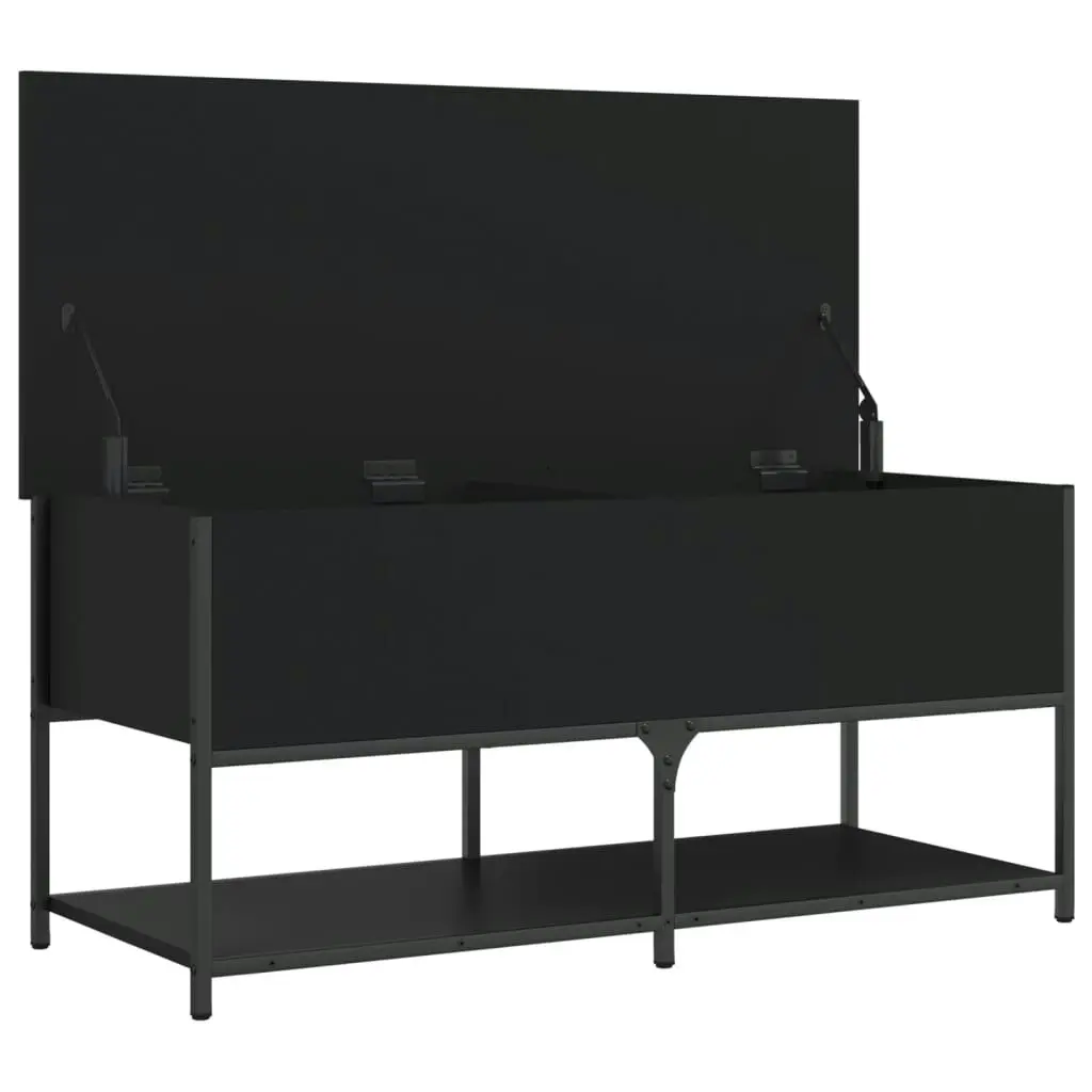 Storage Bench Black 100x42.5x47 cm Engineered Wood 839023