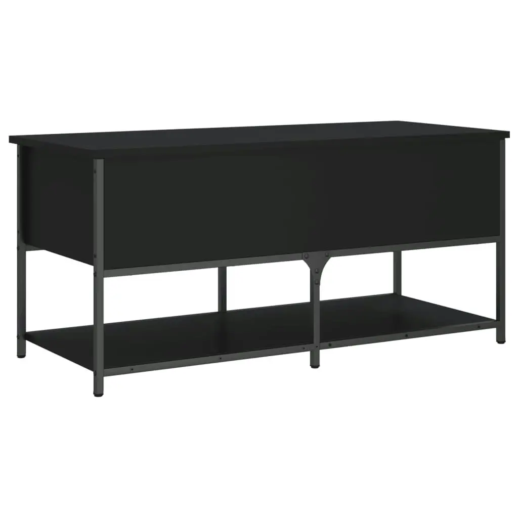 Storage Bench Black 100x42.5x47 cm Engineered Wood 839023