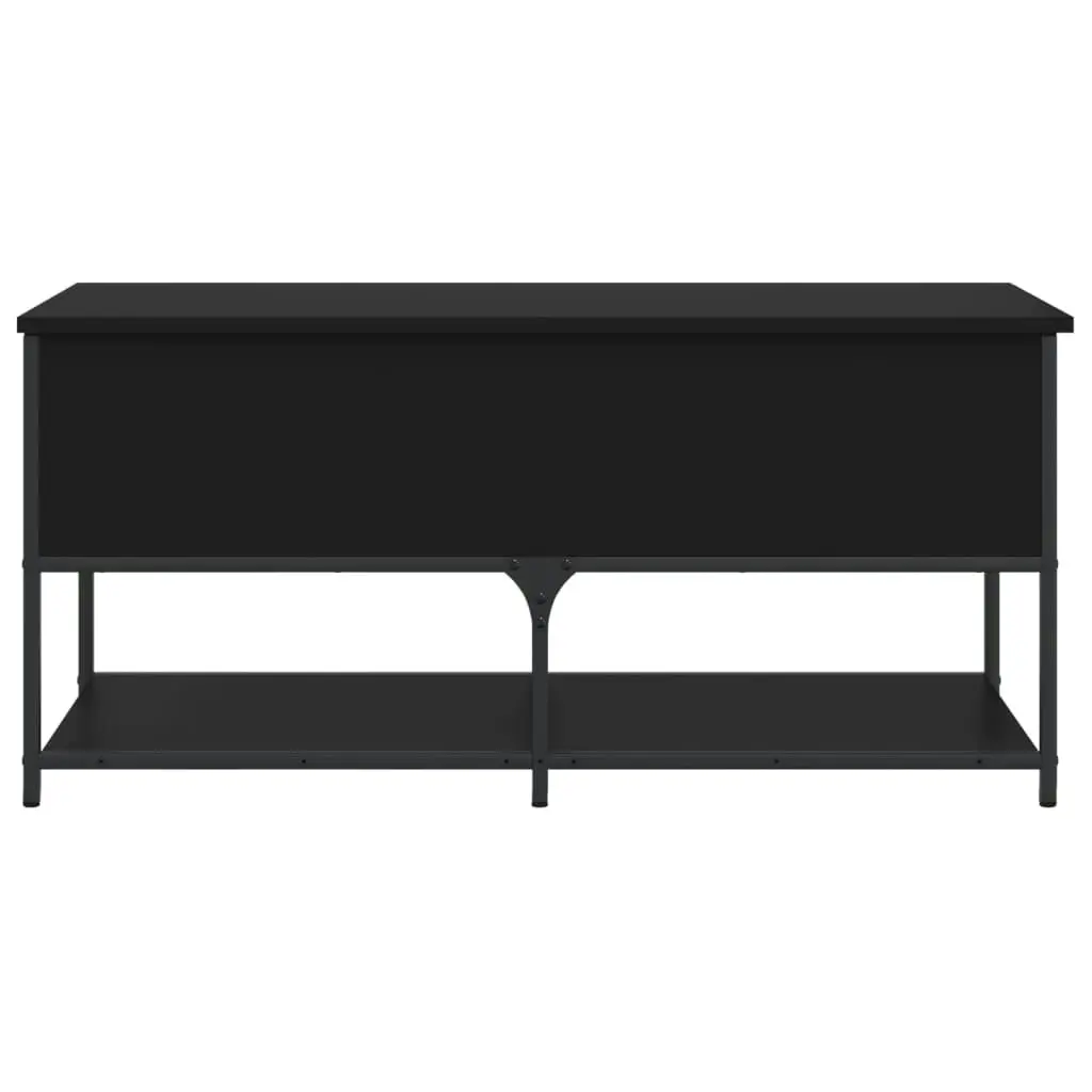 Storage Bench Black 100x42.5x47 cm Engineered Wood 839023