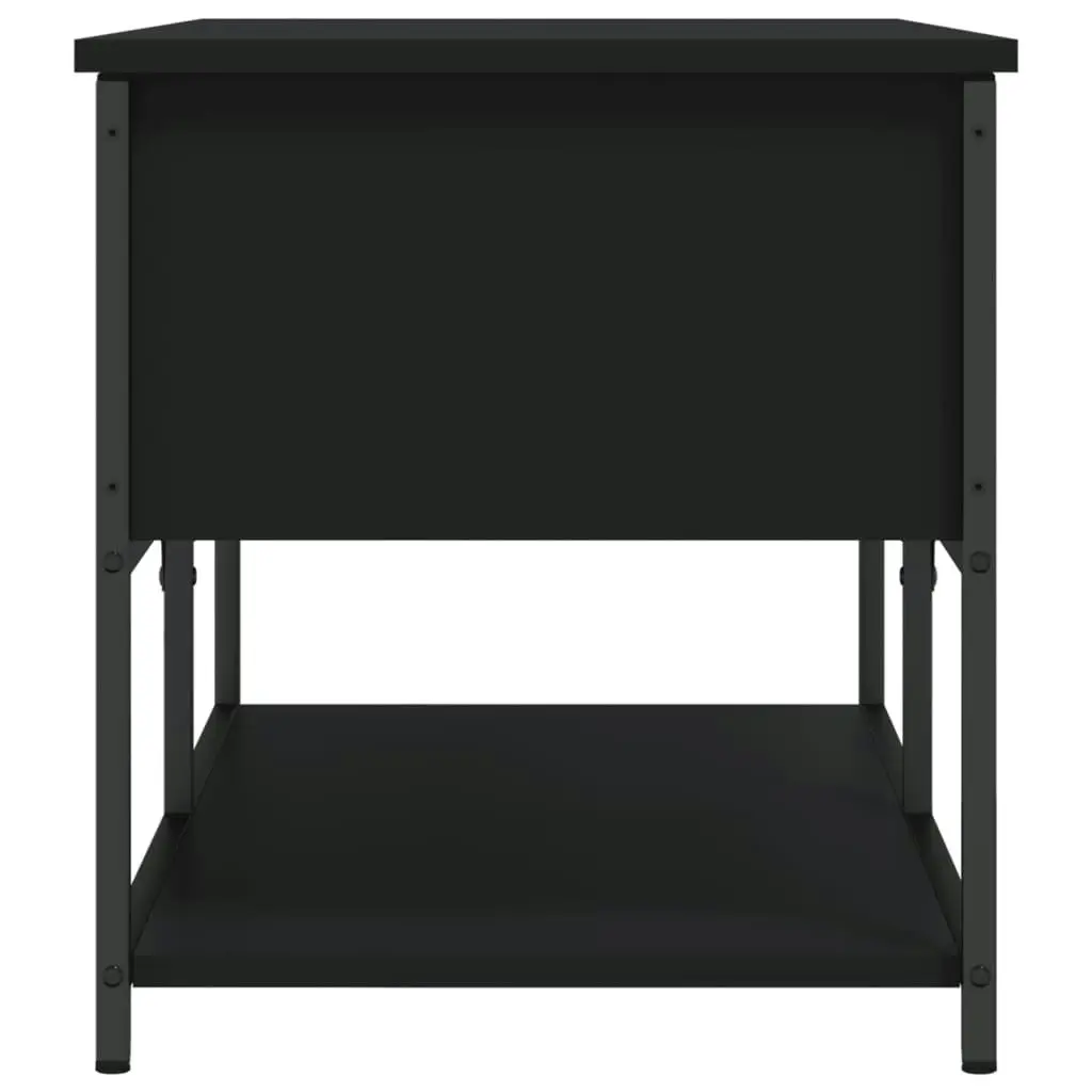 Storage Bench Black 100x42.5x47 cm Engineered Wood 839023