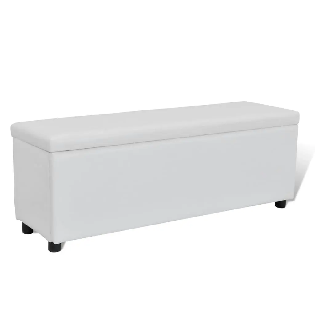 Storage Bench White Medium Size 240485