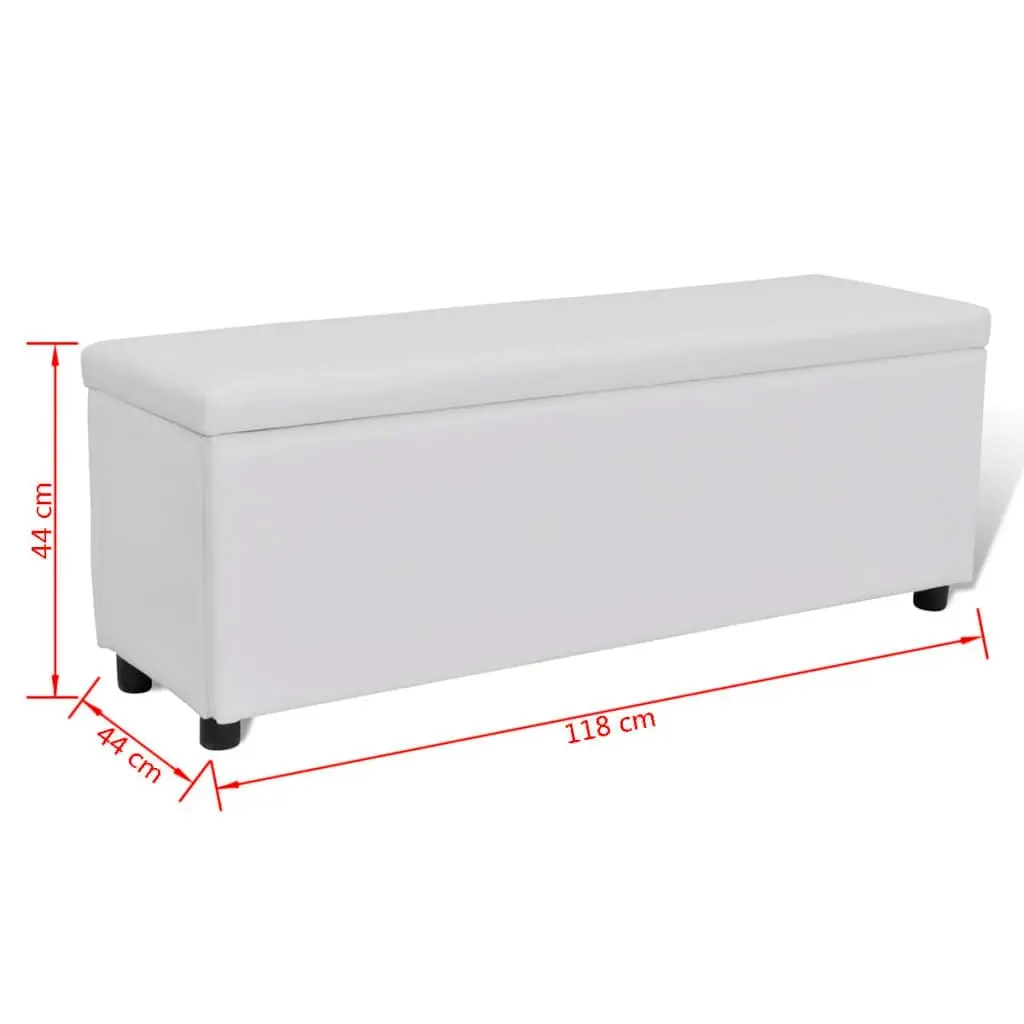 Storage Bench White Medium Size 240485