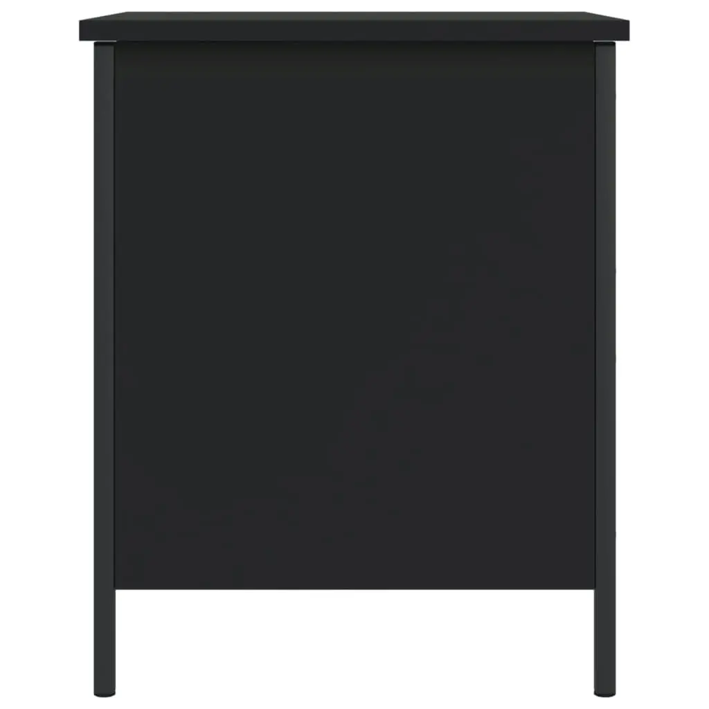 Storage Bench Black 40x42.5x50 cm Engineered Wood 839008