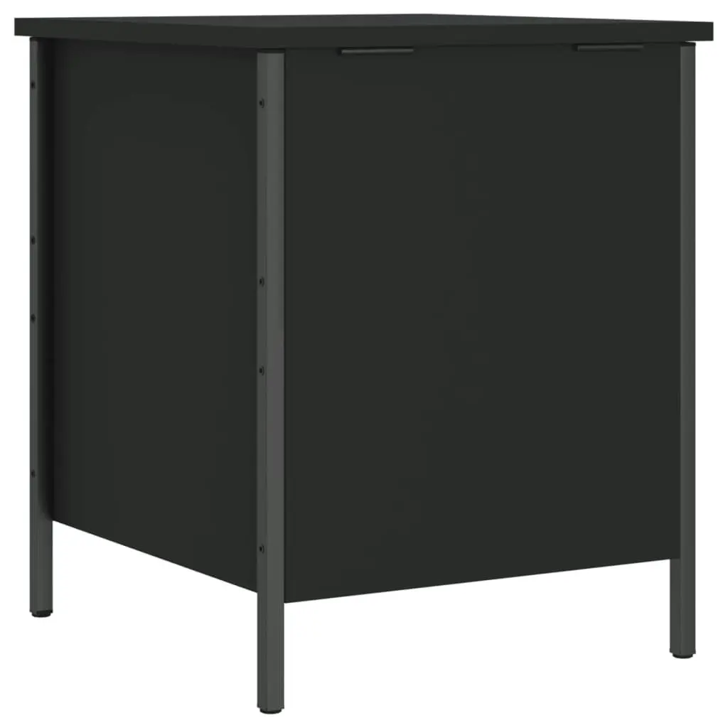 Storage Bench Black 40x42.5x50 cm Engineered Wood 839008