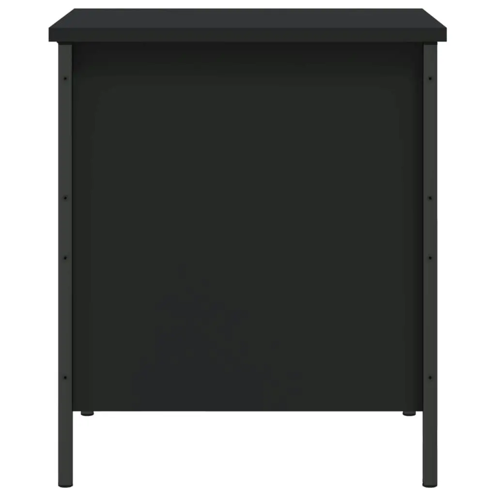 Storage Bench Black 40x42.5x50 cm Engineered Wood 839008