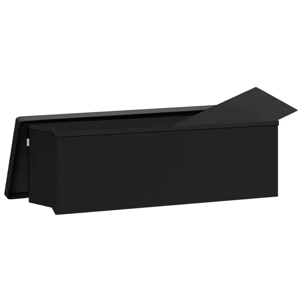 Storage Bench Foldable Black PVC 374906