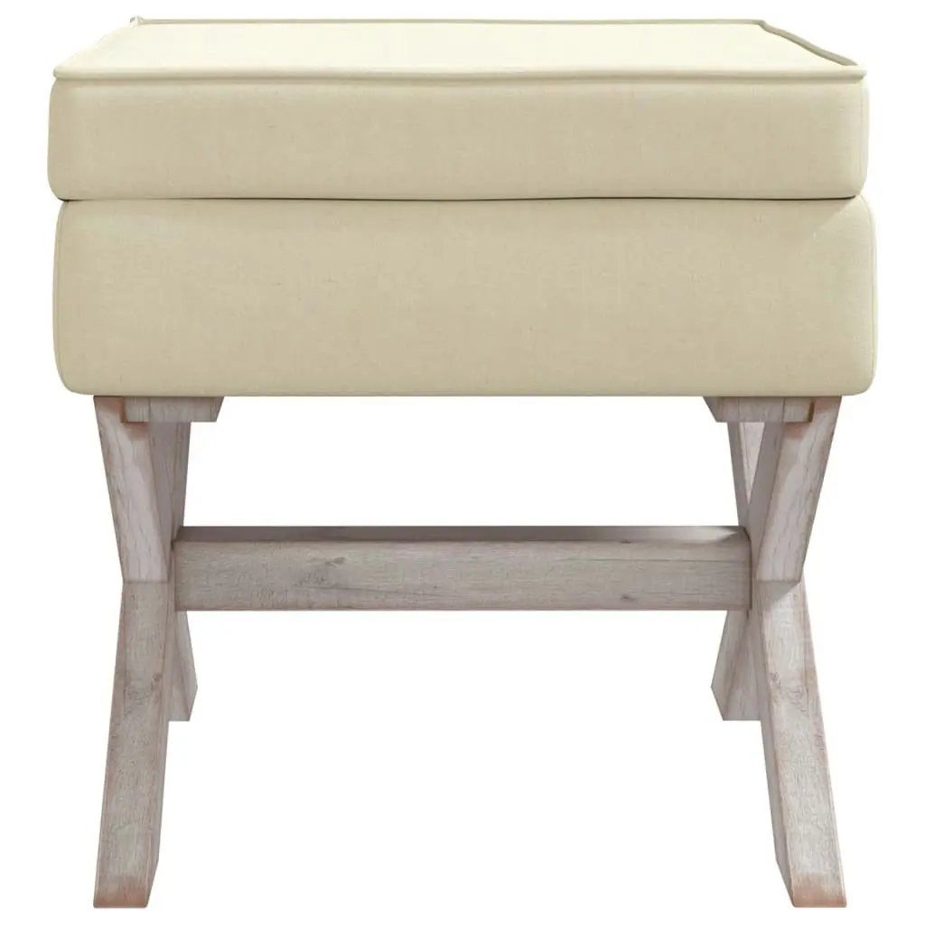 Storage Stool 45x45x49 cm Linen 344515