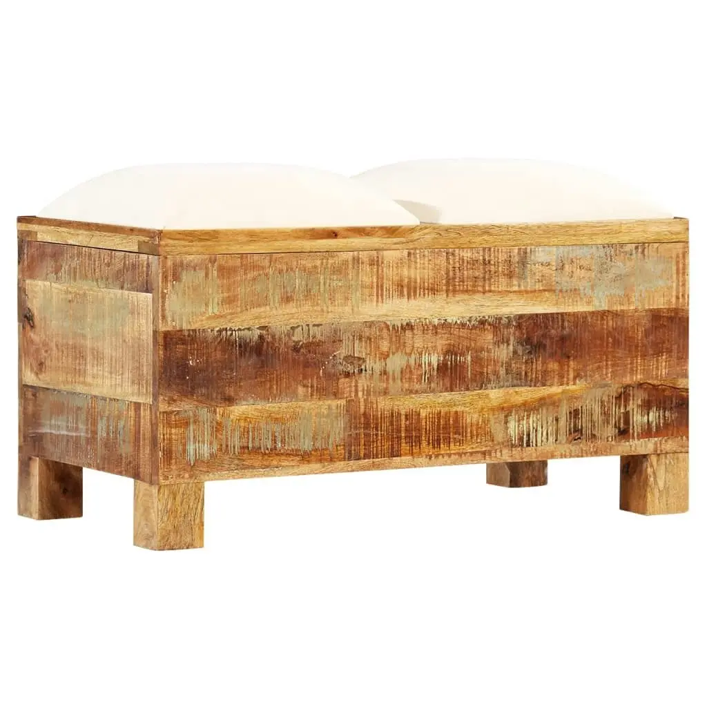 Storage Bench Solid Reclaimed Wood 80x40x40 cm 245137