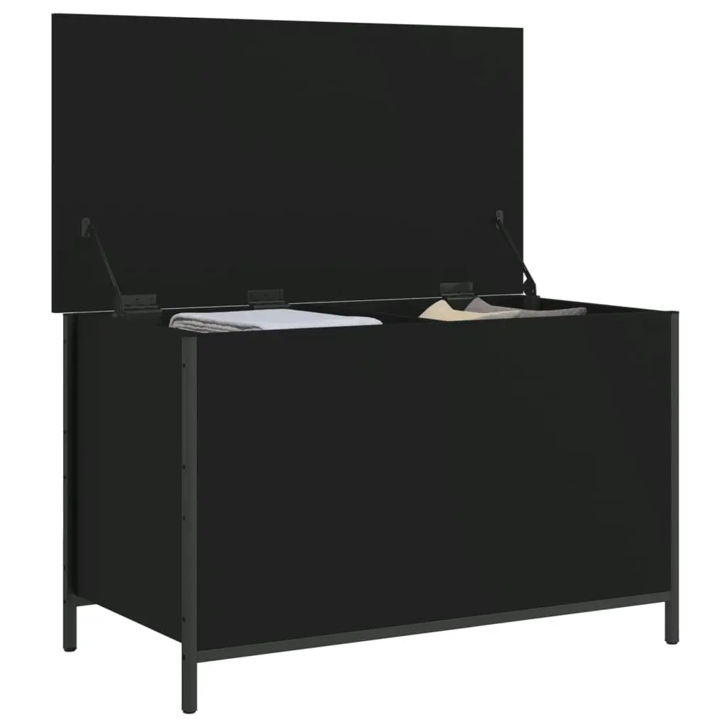 Storage Bench Black 80x42.5x50 cm Engineered Wood 839013