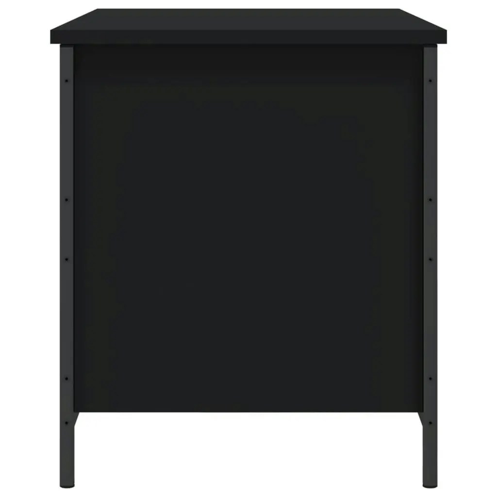 Storage Bench Black 80x42.5x50 cm Engineered Wood 839013