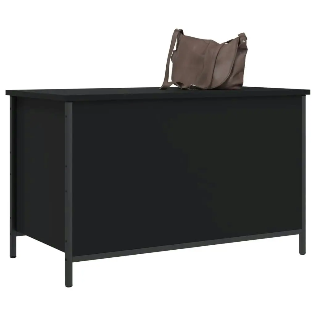 Storage Bench Black 80x42.5x50 cm Engineered Wood 839013