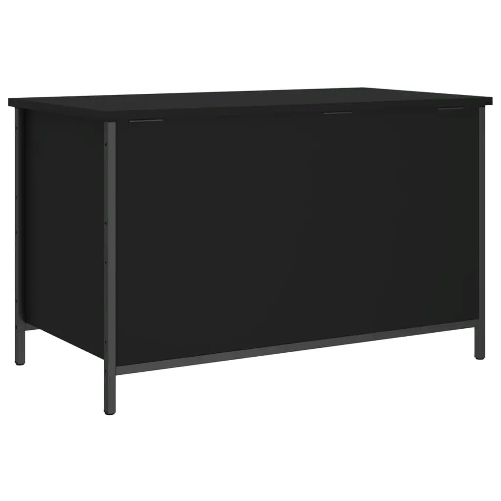 Storage Bench Black 80x42.5x50 cm Engineered Wood 839013