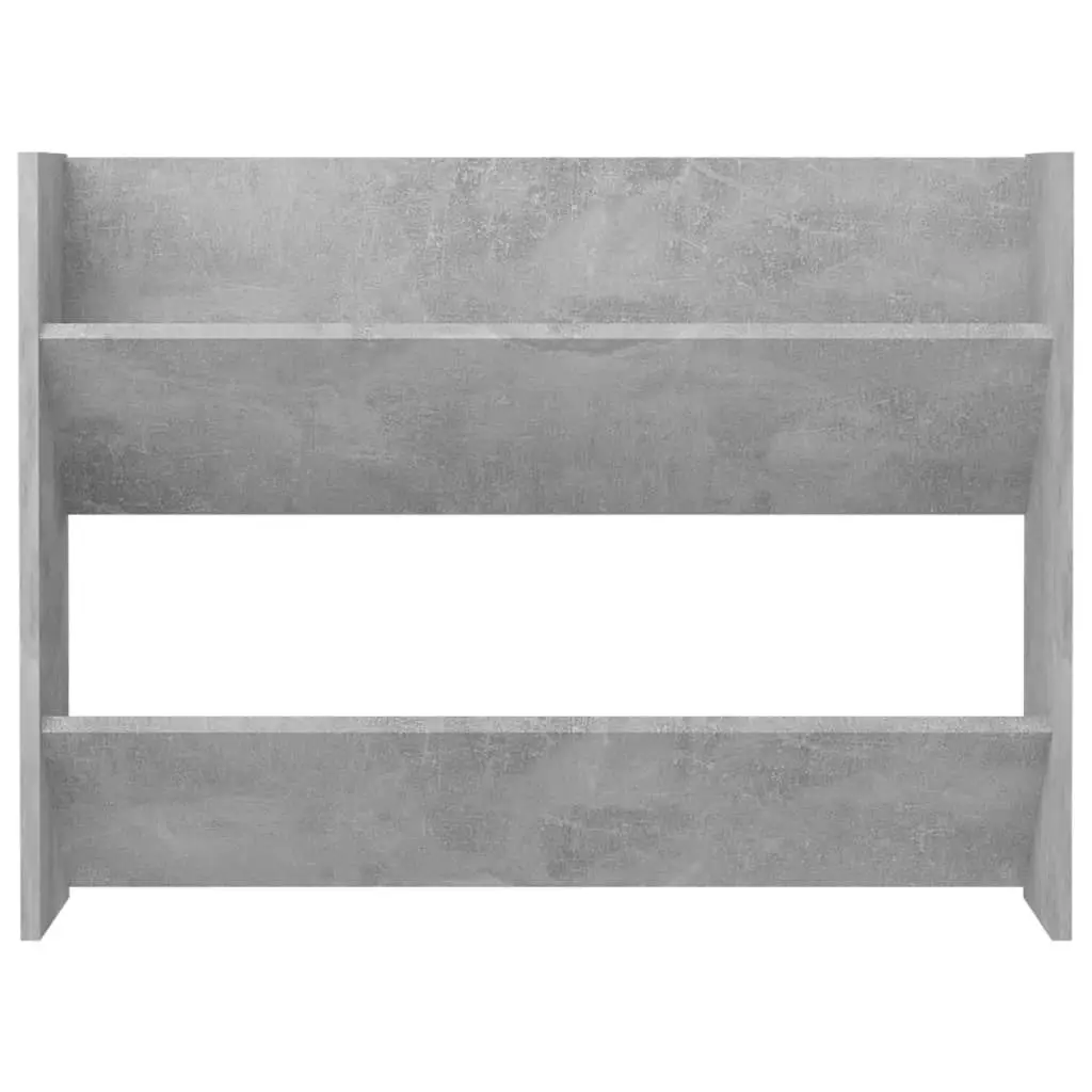 Wall Shoe Cabinet Concrete Grey 80x18x60 cm Engineered Wood 806749