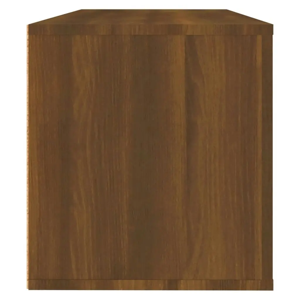 Wall Shoe Cabinet Brown Oak 100x35x38 cm Engineered Wood 821027