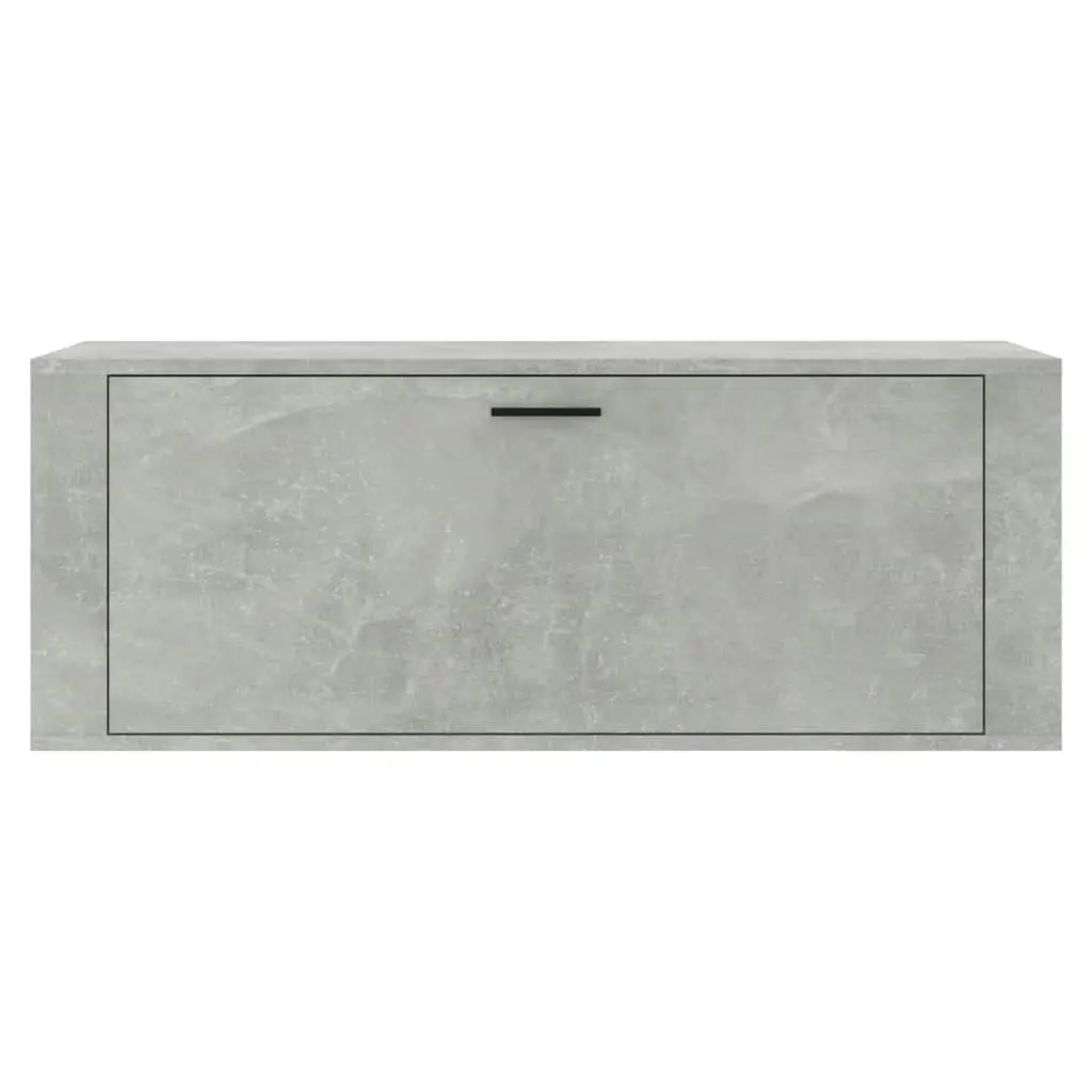 Wall Shoe Cabinet Concrete Grey 100x35x38 cm Engineered Wood 821024