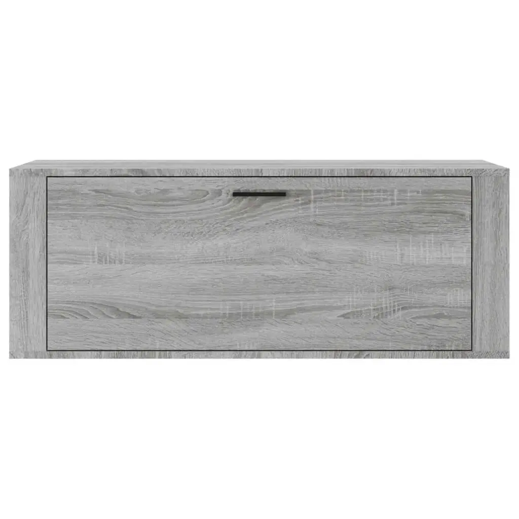 Wall Shoe Cabinet Grey Sonoma 100x35x38 cm Engineered Wood 821026