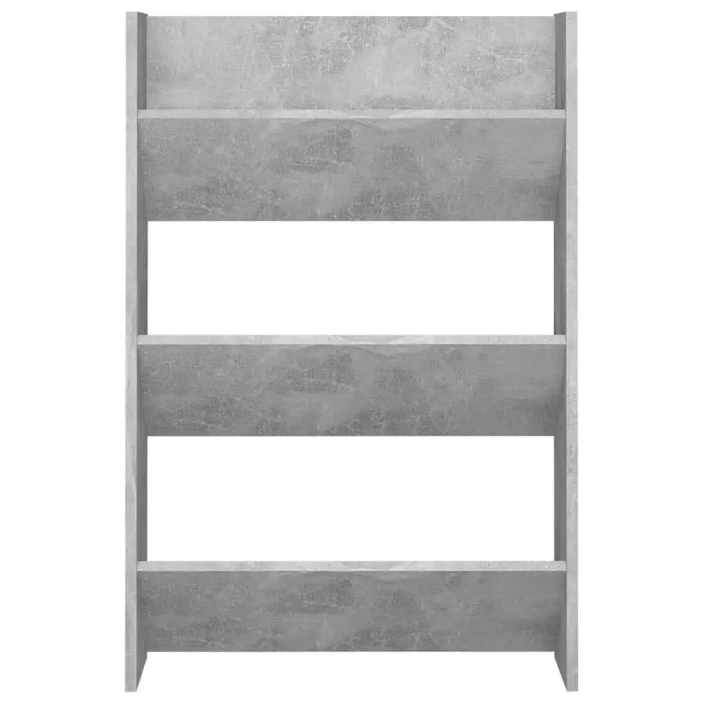 Wall Shoe Cabinets 2 pcs Concrete Grey 60x18x90 cm Engineered Wood 806768