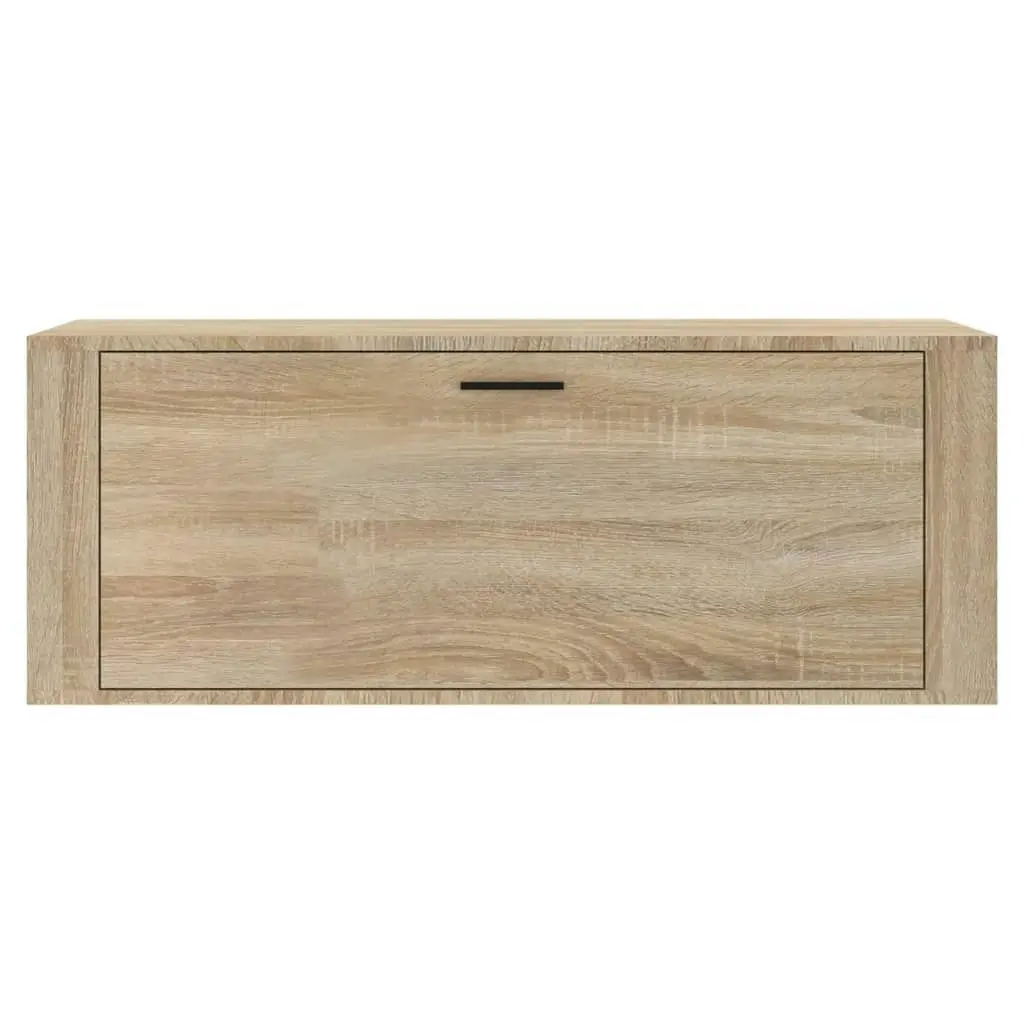 Wall Shoe Cabinet Sonoma Oak 100x35x38 cm Engineered Wood 821023