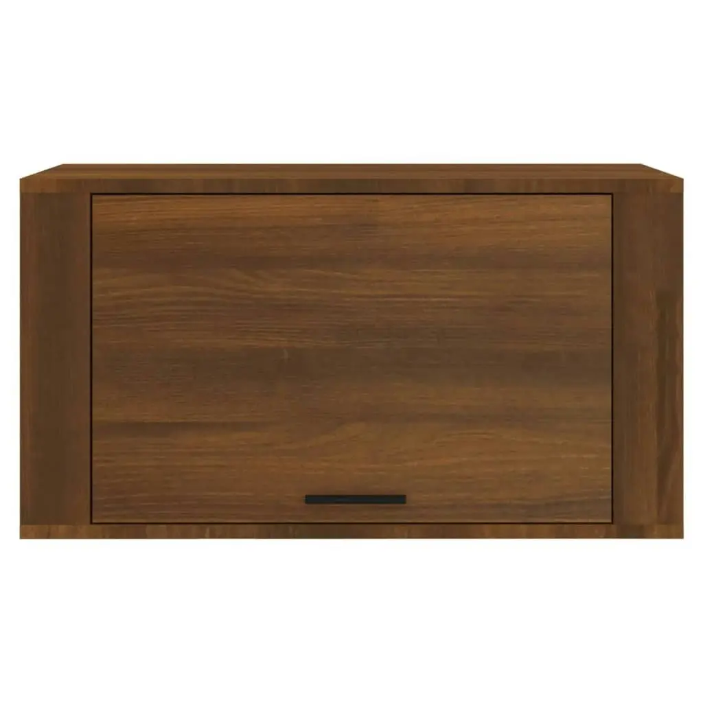 Wall-mounted Shoe Cabinet Brown Oak 70x35x38 cm Solid Wood Pine 821019