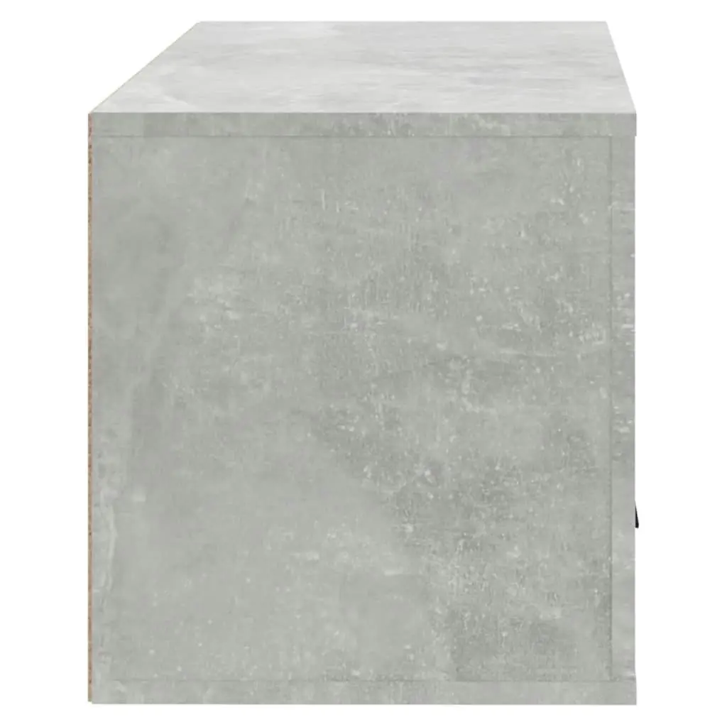 Wall-mounted Shoe Cabinet Concrete Grey 70x35x38 cm Engineered Wood 821016