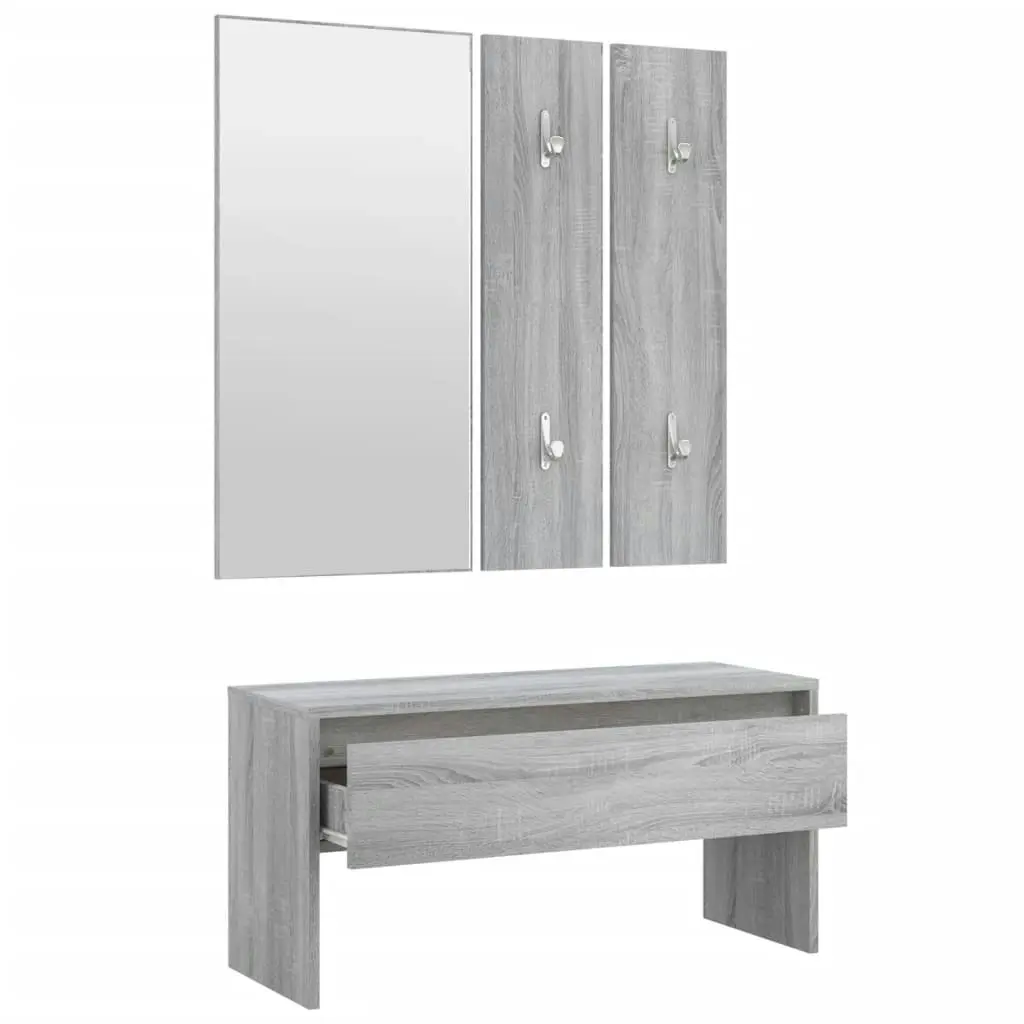 Hallway Furniture Set Grey Sonoma Engineered Wood 820479