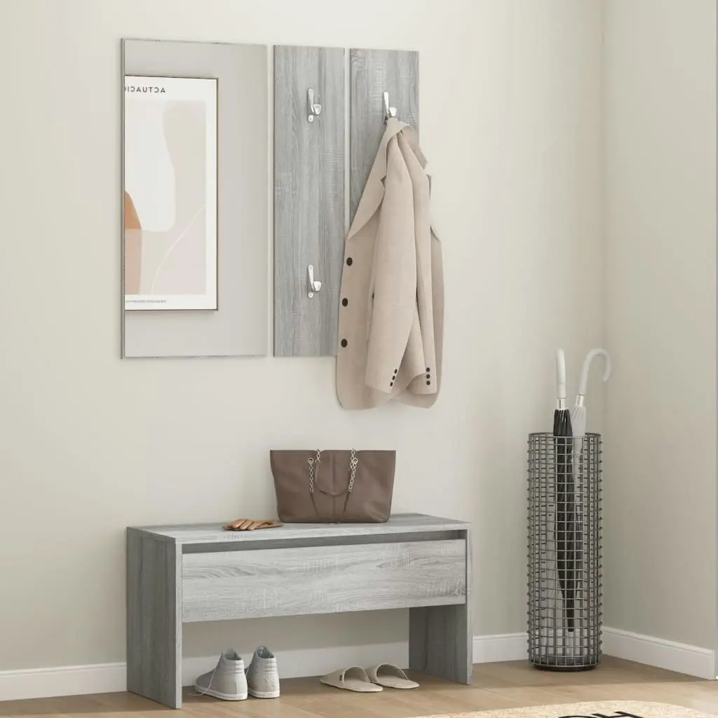 Hallway Furniture Set Grey Sonoma Engineered Wood 820479