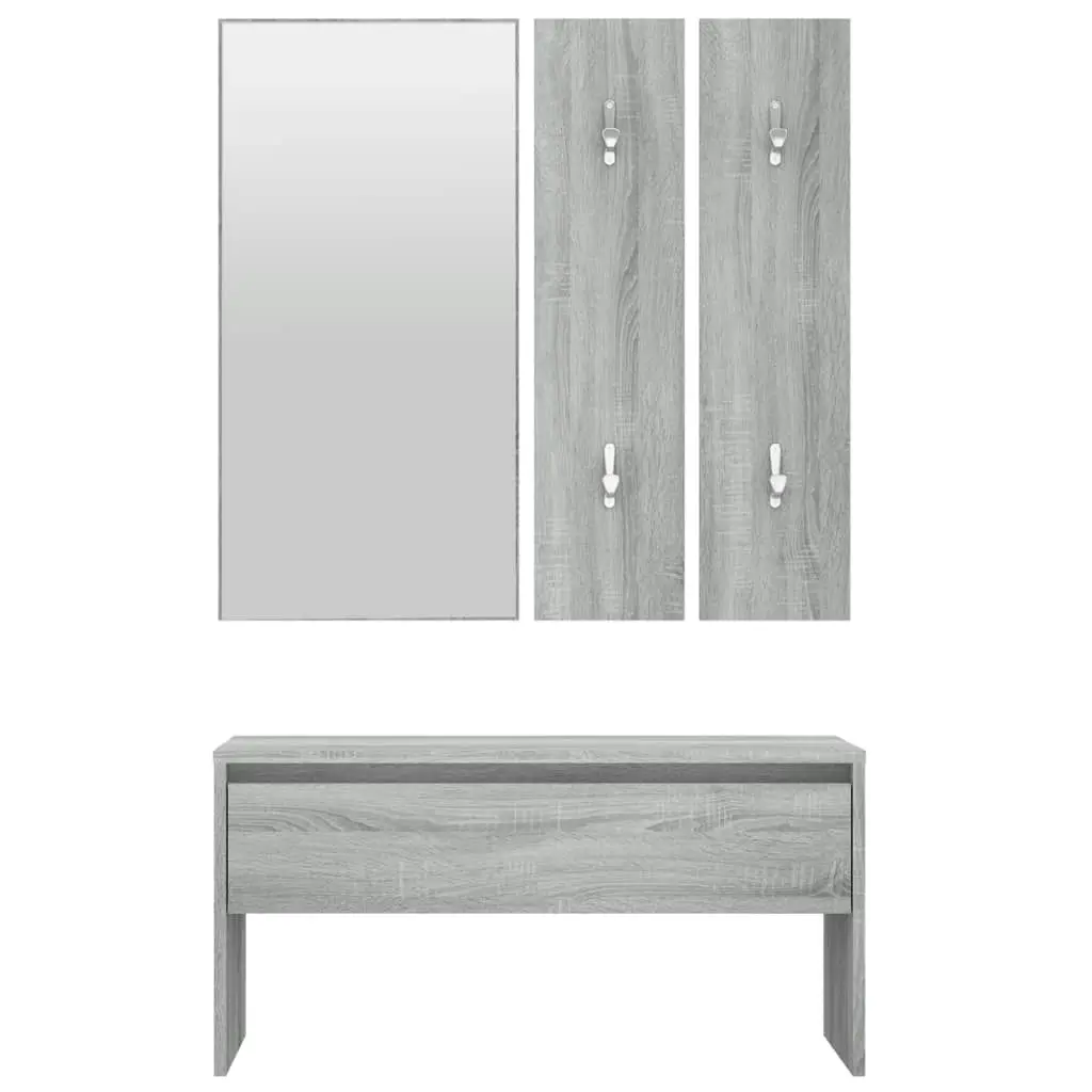 Hallway Furniture Set Grey Sonoma Engineered Wood 820479