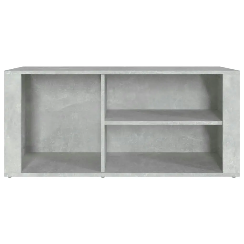 Shoe Cabinet Concrete Grey 100x35x45 cm Engineered Wood 816924