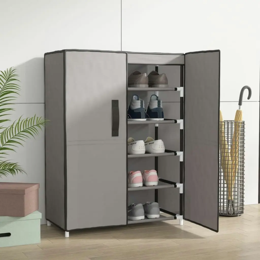 Shoe Cabinet Grey 60x28x90 cm Fabric 337262