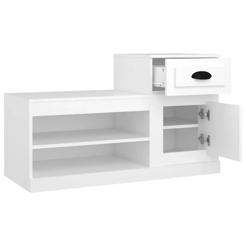 Shoe Cabinet White 100x42x60 cm Engineered Wood 816416