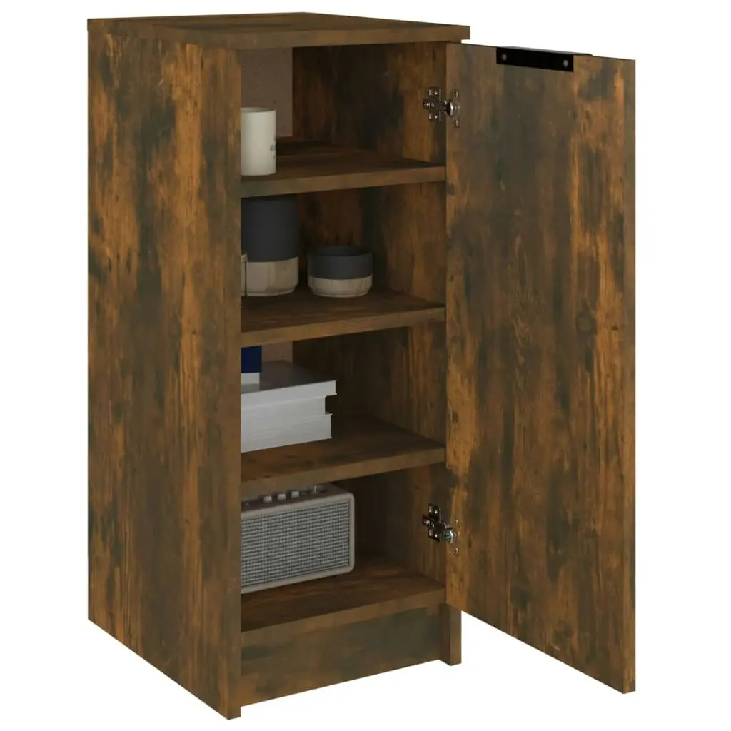 Shoe Cabinet Smoked Oak 30x35x70 cm Engineered Wood 817099