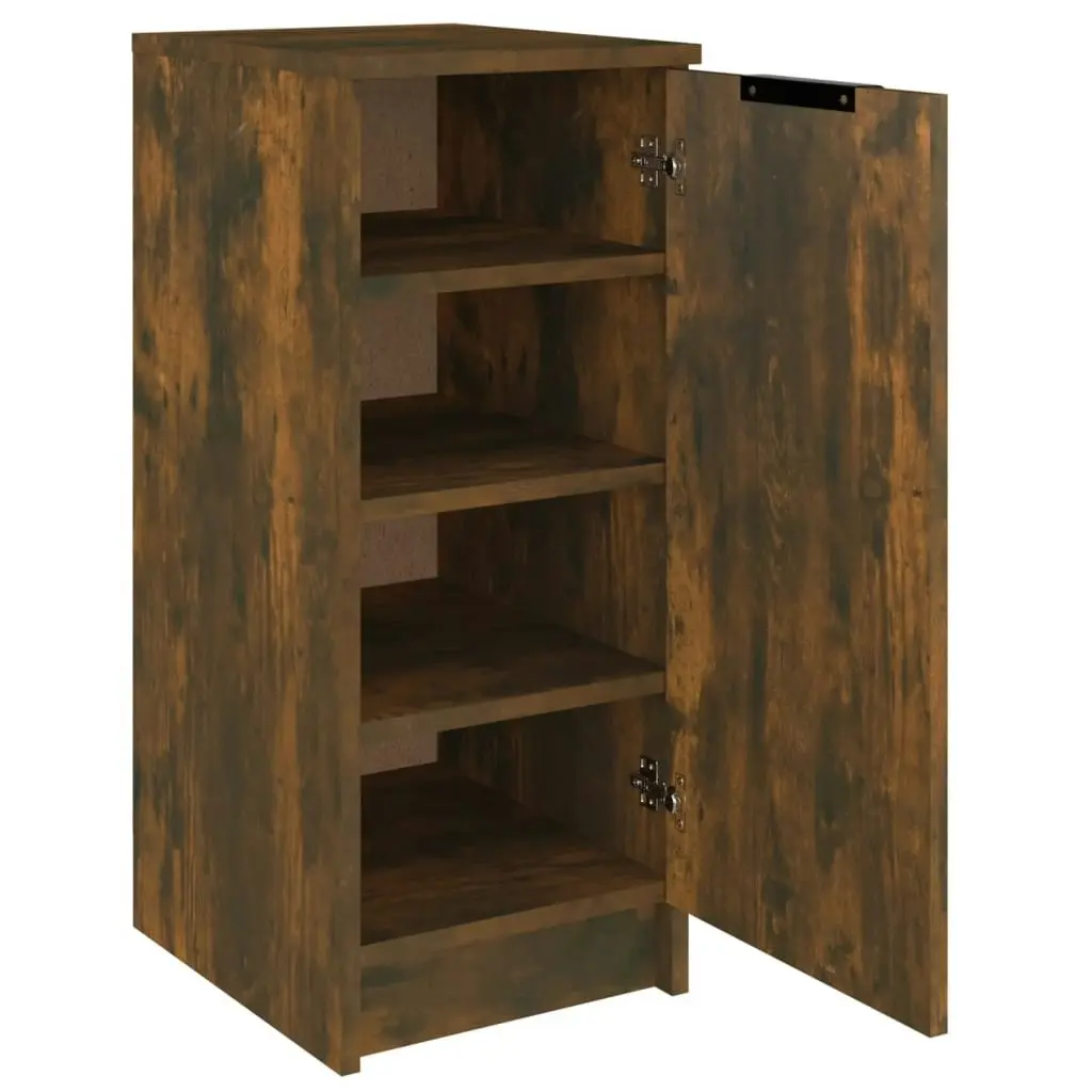 Shoe Cabinet Smoked Oak 30x35x70 cm Engineered Wood 817099