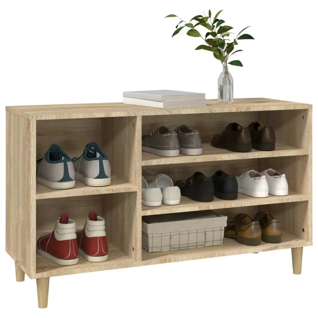 Shoe Cabinet Sonoma Oak 102x36x60 cm Engineered Wood 819743