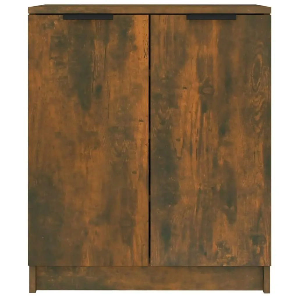 Shoe Cabinet Smoked Oak 59x35x70 cm Engineered Wood 817102