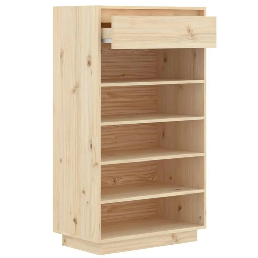 Shoe Cabinet 60x34x105 cm Solid Wood Pine 813550