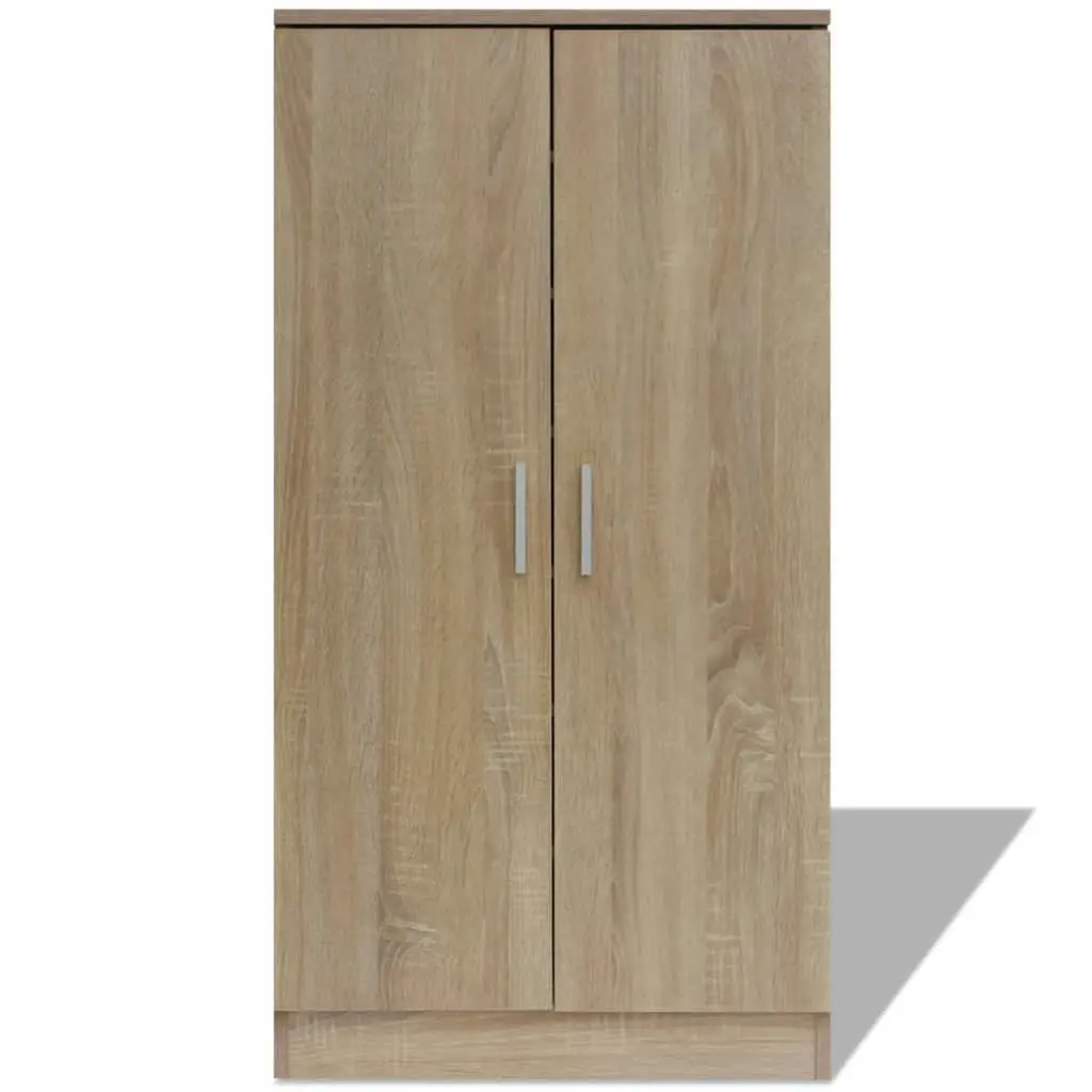 Shoe Cabinet 7 Shelves Oak 243061